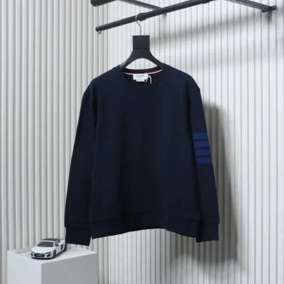 TB Vier-Stab-Sweatshirt mit Rundhalsausschnitt, garngefärbt
