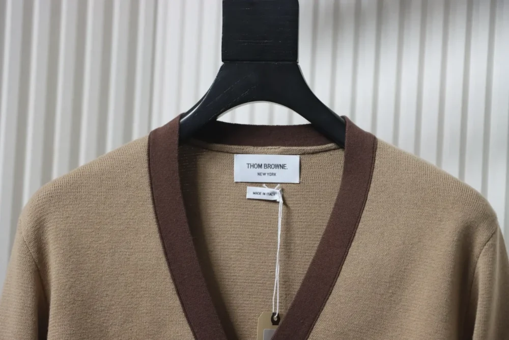 THOM BROWNE TB Thom Browne 25FW color-block cotton knit cardigan – Bild 3