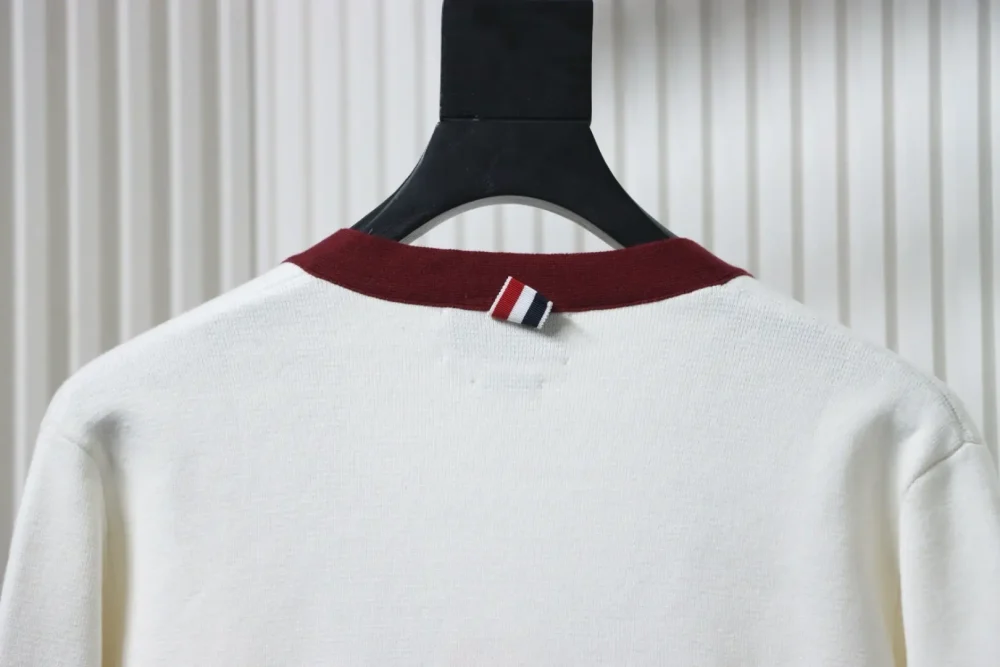 THOM BROWNE TB Thom Browne 25FW color-block cotton knit cardigan – Bild 14