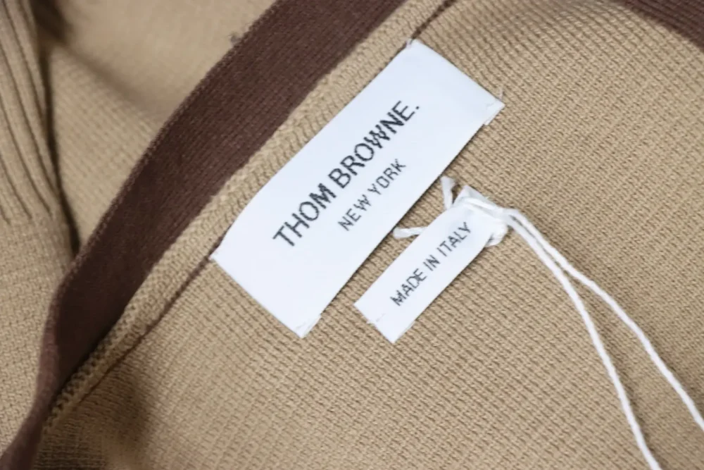 THOM BROWNE TB Thom Browne 25FW color-block cotton knit cardigan – Bild 7