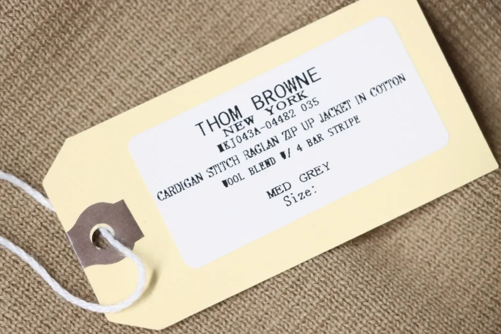 THOM BROWNE TB Thom Browne 25FW color-block cotton knit cardigan – Bild 9