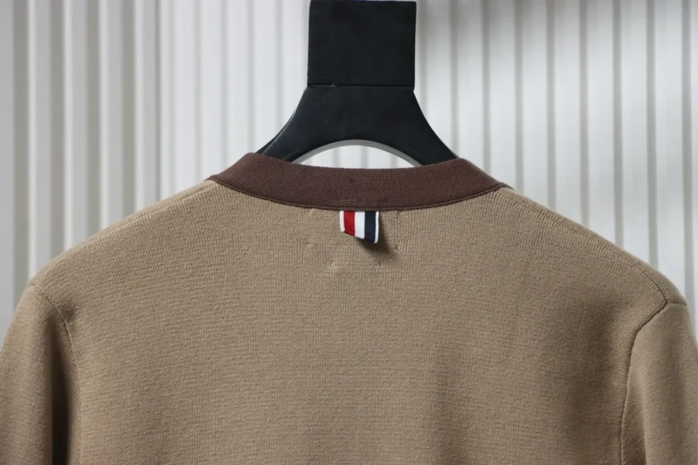 THOM BROWNE TB Thom Browne 25FW color-block cotton knit cardigan – Bild 4