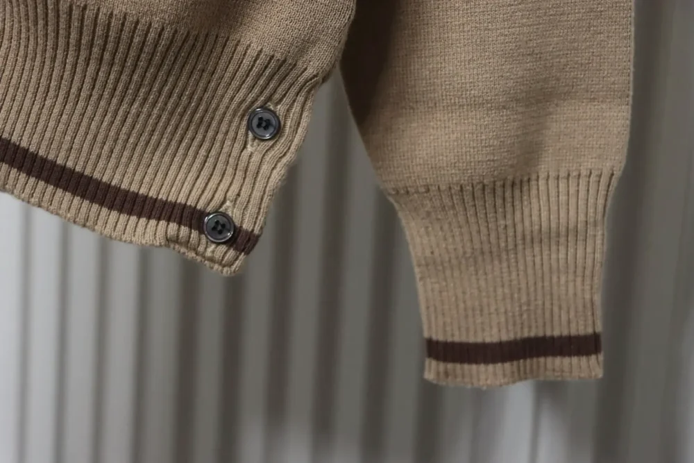 THOM BROWNE TB Thom Browne 25FW color-block cotton knit cardigan – Bild 5