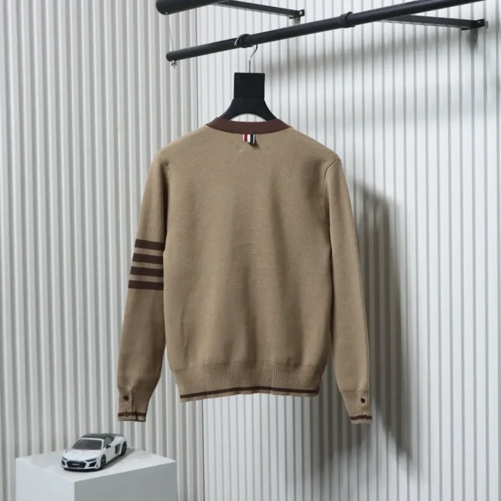 THOM BROWNE TB Thom Browne 25FW color-block cotton knit cardigan – Bild 2
