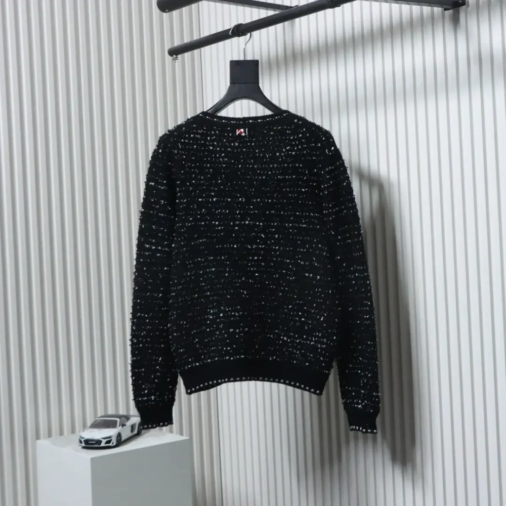 Thom Browne 25FW Chanel style tweed knitted sweater cardigan – Bild 2