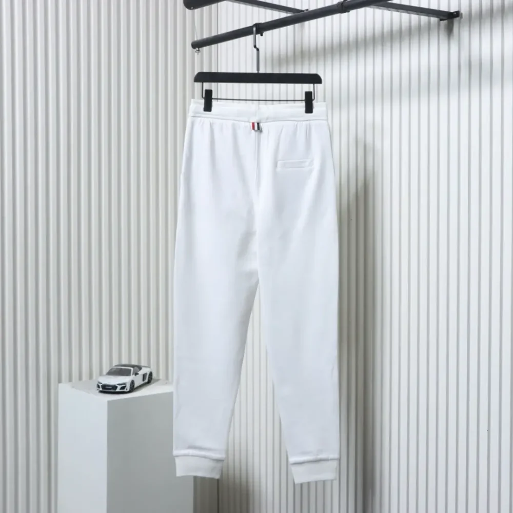 Thom Browne Garngefärbte Hose mit vier Riegeln und Kordelzug – Bild 2