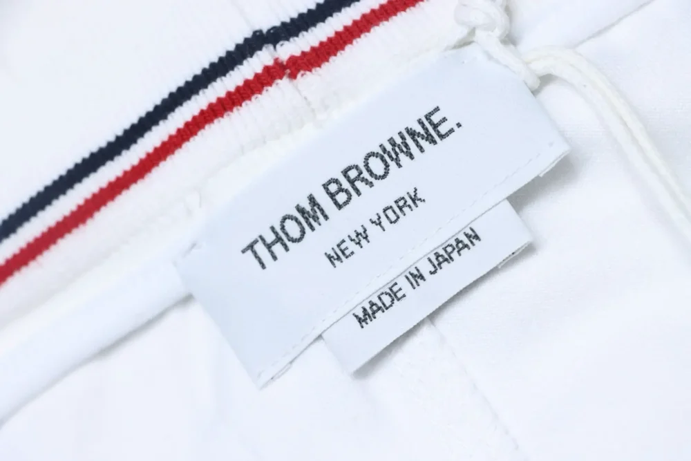 Thom Browne Garngefärbte Hose mit vier Riegeln und Kordelzug – Bild 9