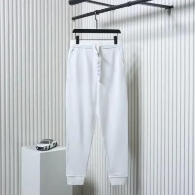 Thom Browne Garngefärbte Hose mit vier Riegeln und Kordelzug