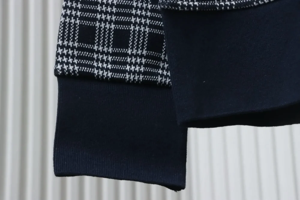 Thom Browne Jacquard-Jacke mit Hahnentrittmuster und Streifen – Bild 8
