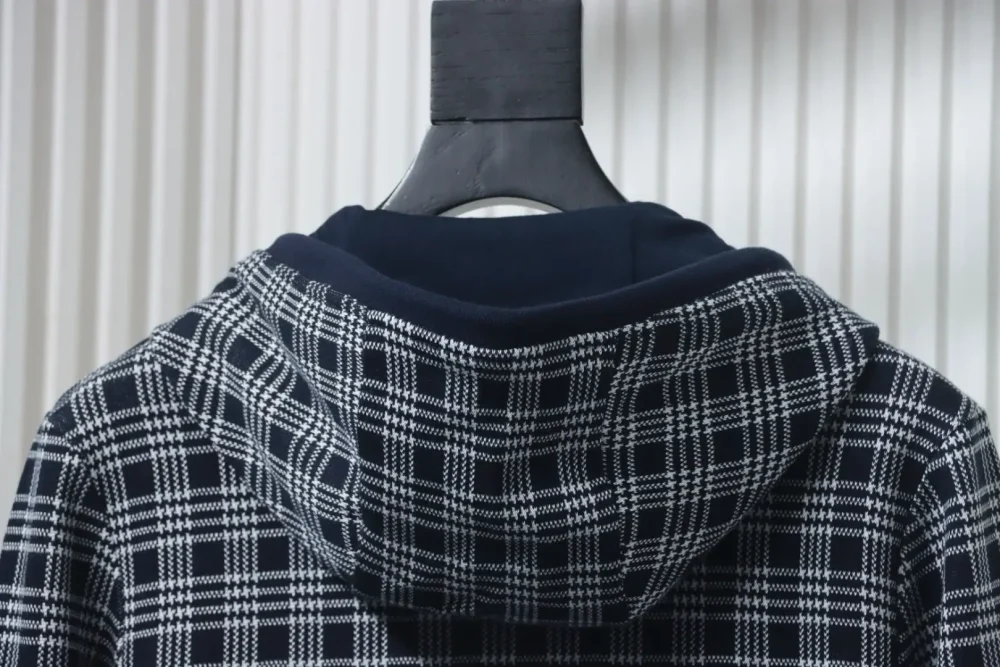 Thom Browne Jacquard-Jacke mit Hahnentrittmuster und Streifen – Bild 3