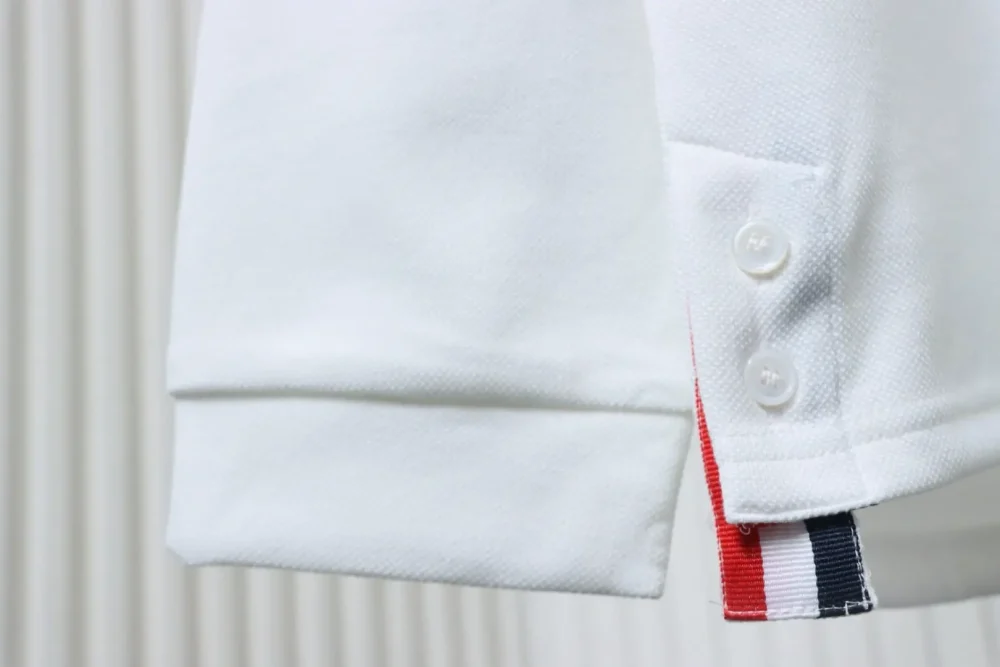 Thom Browne Langärmliges Poloshirt mit vier Revers – Bild 6