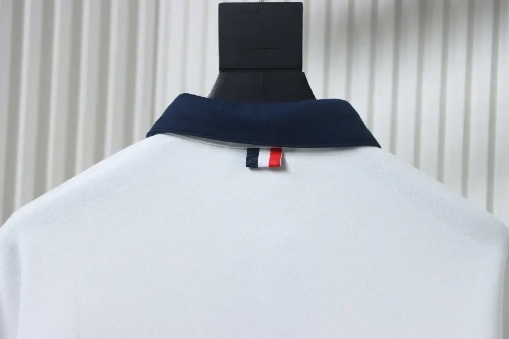 Thom Browne Langärmliges Poloshirt mit vier Revers – Bild 4