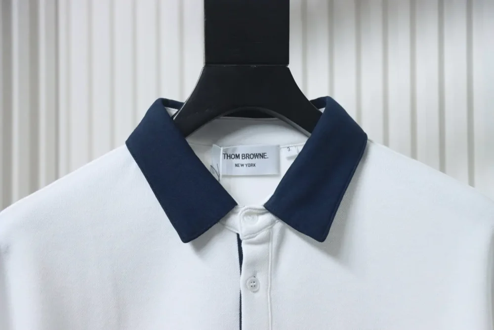 Thom Browne Langärmliges Poloshirt mit vier Revers – Bild 3