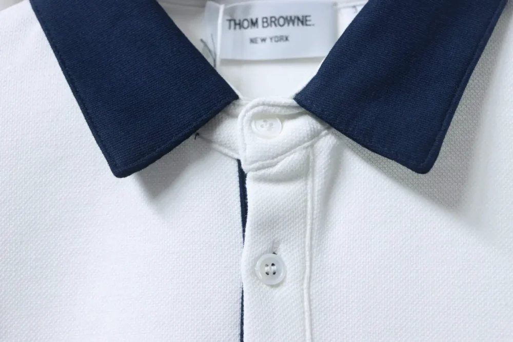 Thom Browne Langärmliges Poloshirt mit vier Revers – Bild 5