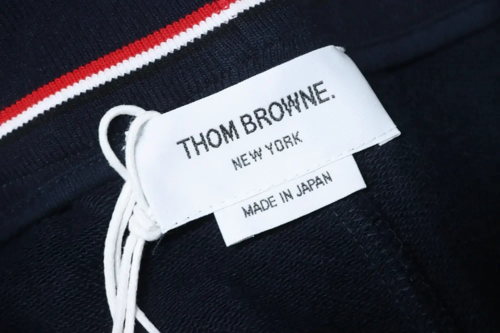 Thom Browne Neue garngefärbte Hose mit vertikalem Bein – Bild 9