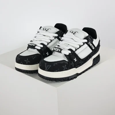 Trainer Maxi Low-Top Sneaker schwarz-weiß