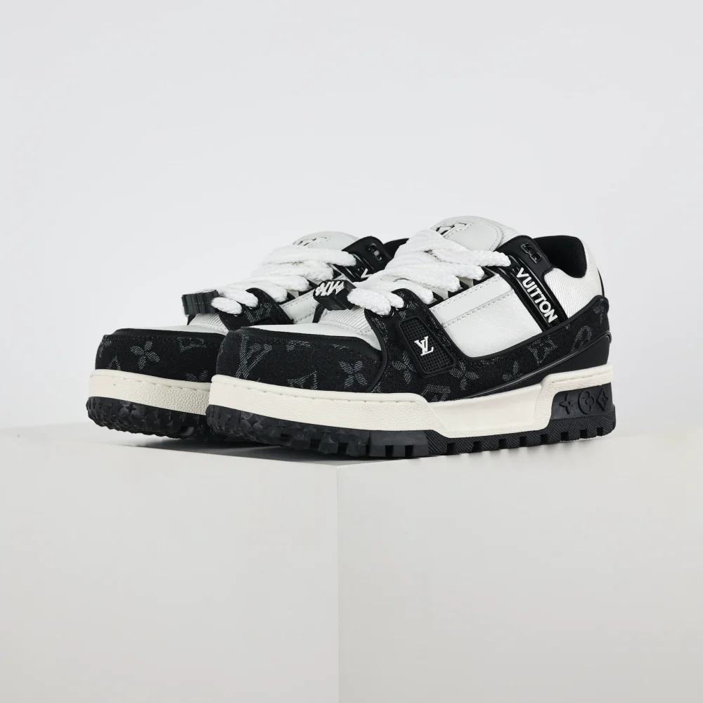 Trainer Maxi Low-Top Sneaker schwarz-weiß – Bild 3