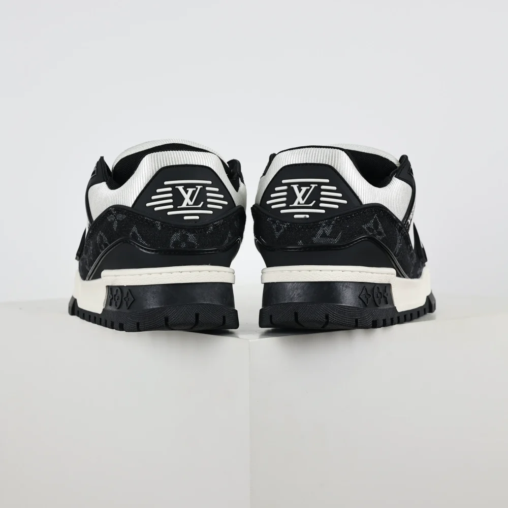 Trainer Maxi Low-Top Sneaker schwarz-weiß – Bild 6