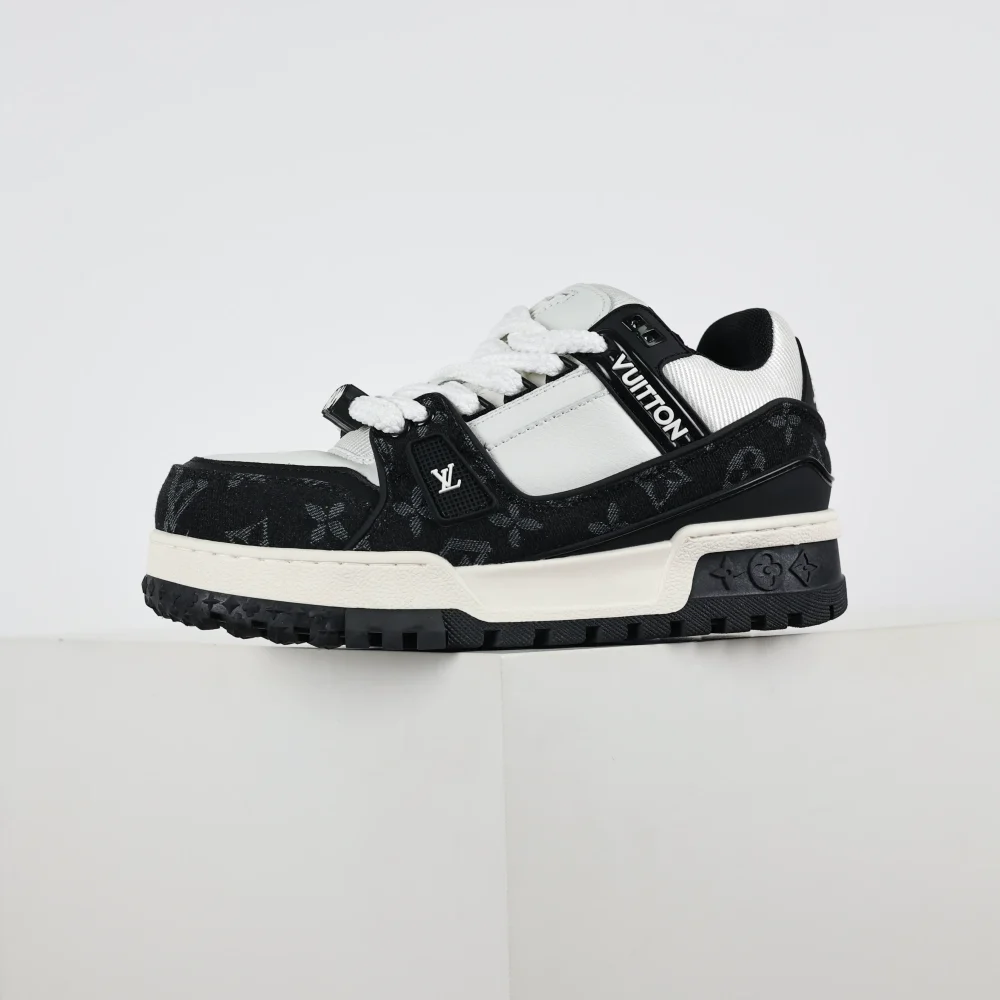Trainer Maxi Low-Top Sneaker schwarz-weiß – Bild 4