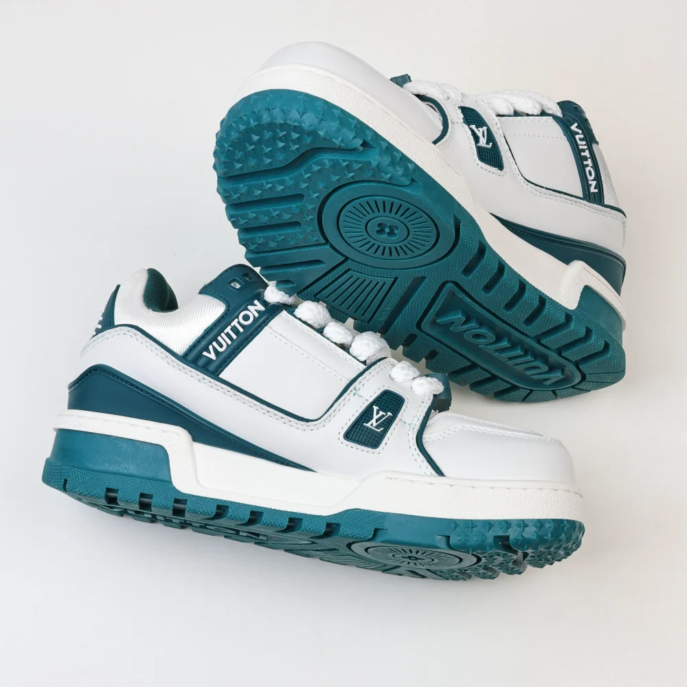 Trainer Maxi Sneaker Weiß Grün – Bild 7