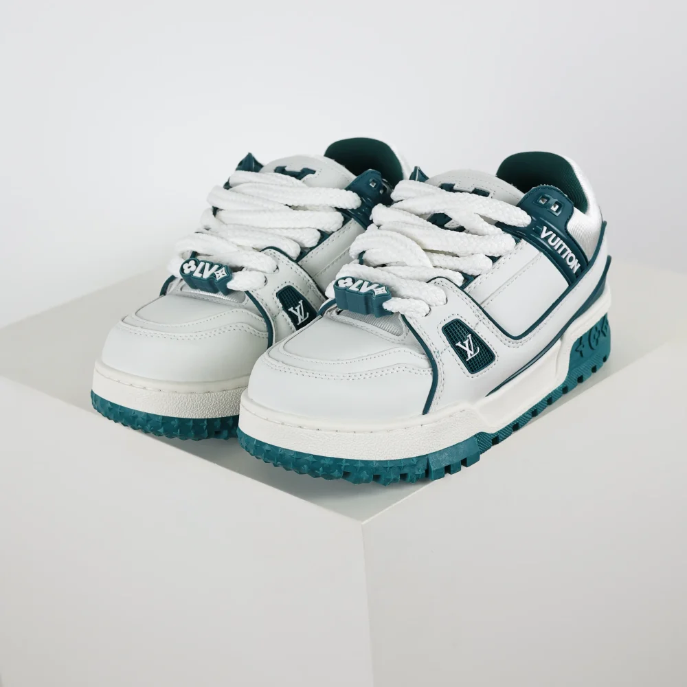 Trainer Maxi Sneaker Weiß Grün