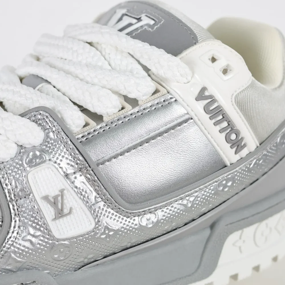 Trainer Maxi-Sneakers in Silber – Bild 9