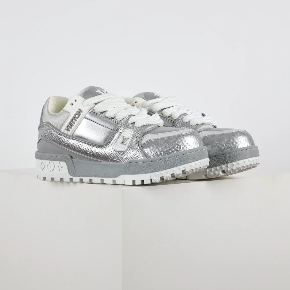 Trainer Maxi-Sneakers in Silber – Bild 2