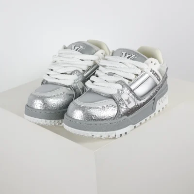 Trainer Maxi-Sneakers in Silber