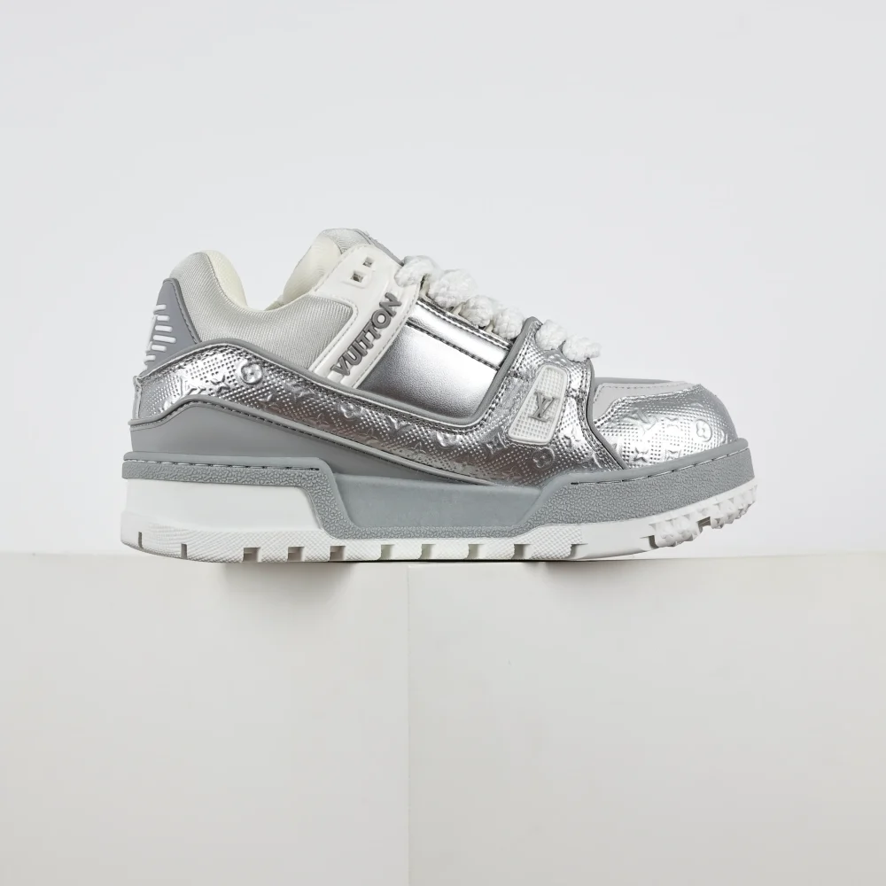Trainer Maxi-Sneakers in Silber – Bild 6