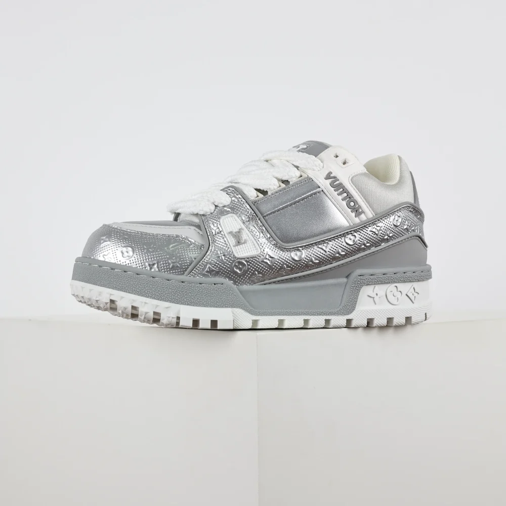 Trainer Maxi-Sneakers in Silber – Bild 5