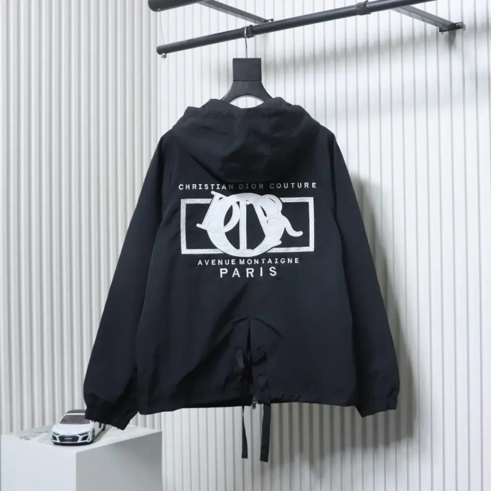 Trenchcoat mit Kapuze und Schriftzug-Stickerei – Bild 14