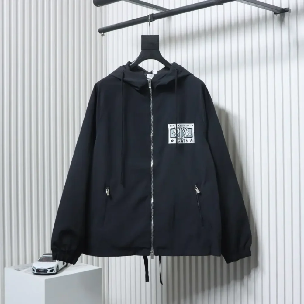 Trenchcoat mit Kapuze und Schriftzug-Stickerei – Bild 13