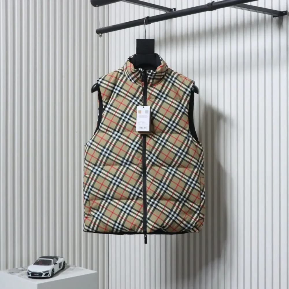 Weste aus kariertem Twill