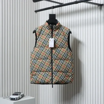 Weste aus kariertem Twill