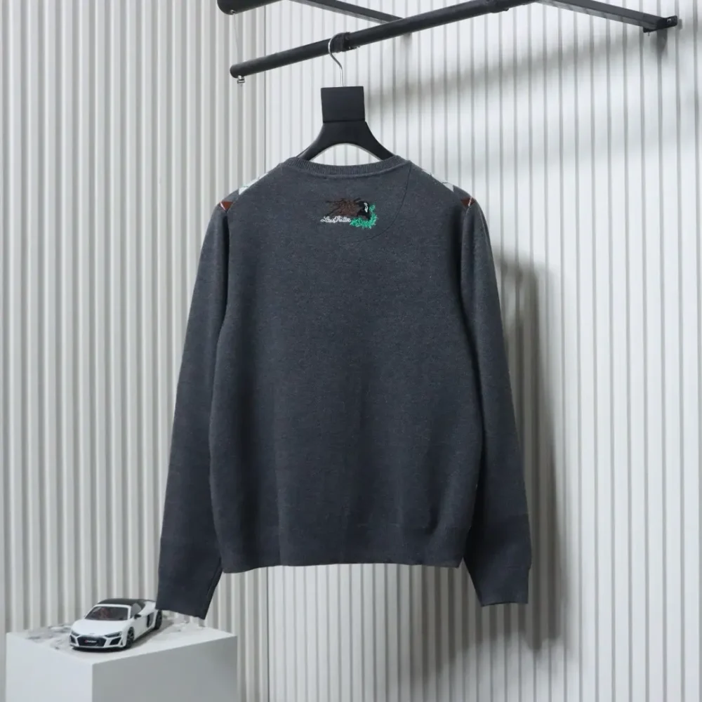 Wollpullover mit Rauten-Jacquard – Bild 2