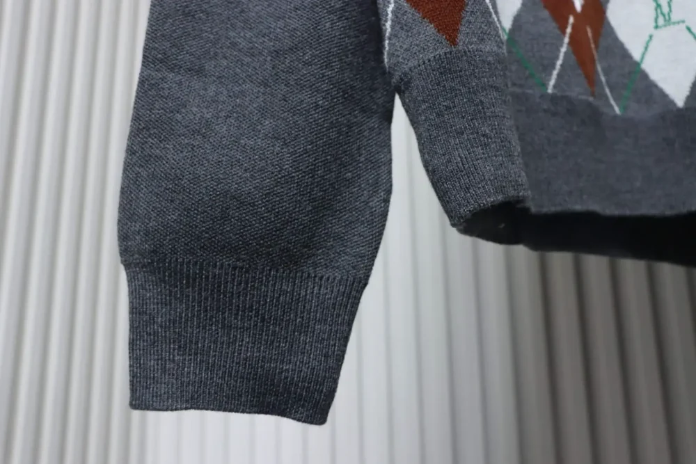 Wollpullover mit Rauten-Jacquard – Bild 8