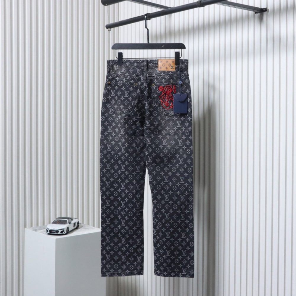 Zerrissene Jeanshose mit Volldruck XXL – Bild 2