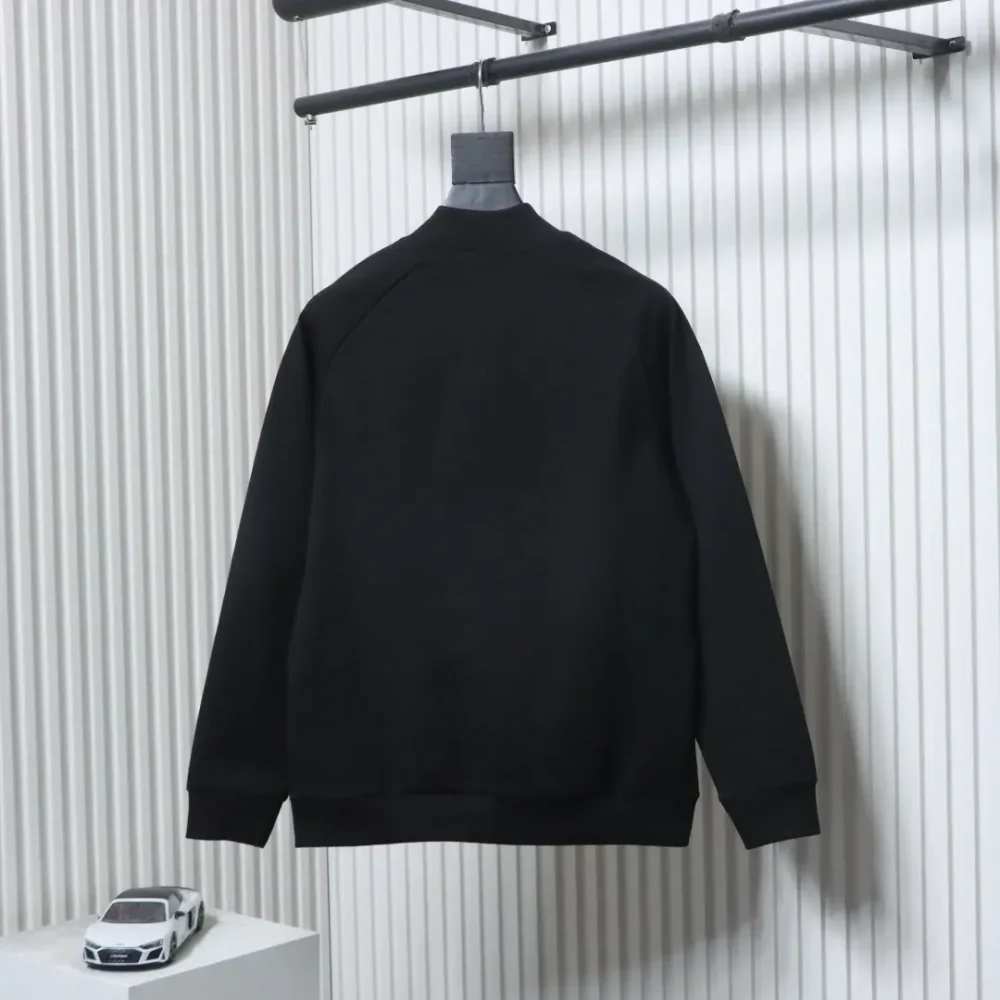 Anzugjacke mit Reißverschluss und Monogramm-Buchstaben-Volldruck in Kontrastfarben – Bild 2