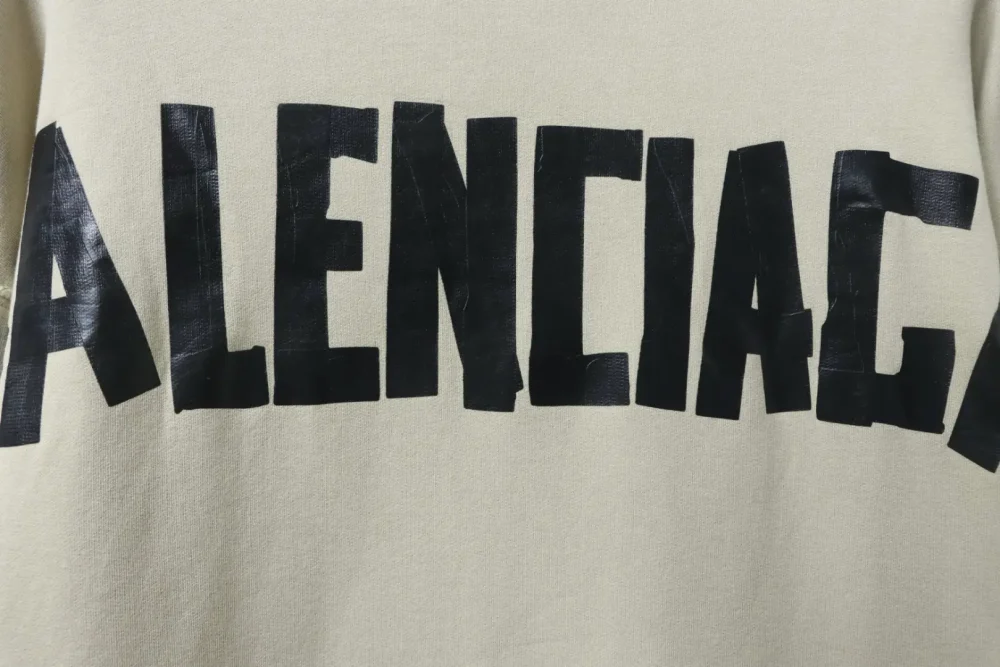 Balenciaga 25FW Kapuzenpullover mit Masking Tape – Bild 7