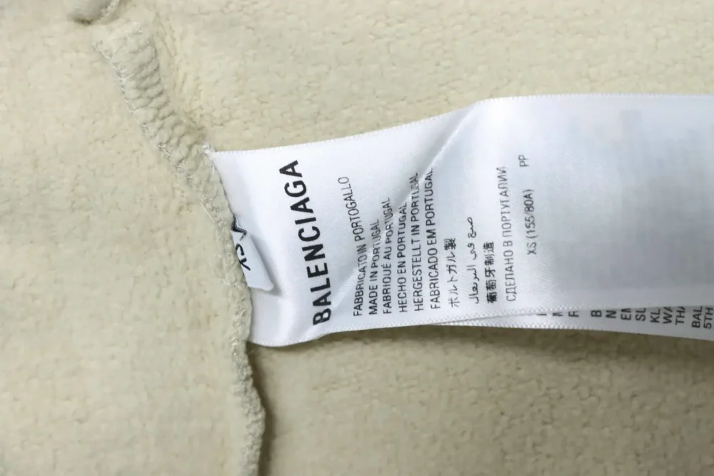 Balenciaga 25FW Kapuzenpullover mit Masking Tape – Bild 10