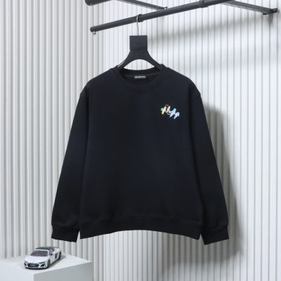 Balenciaga 25FW Sweatshirt mit Rundhalsausschnitt und aufgemaltem Schriftzug