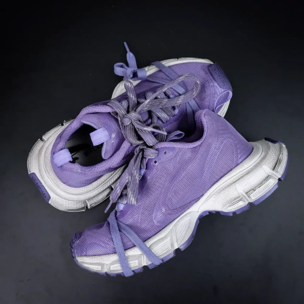 Balenciaga 3XL 10. Generation Low-Top-Sneaker aus Mesh-Lila – Bild 2