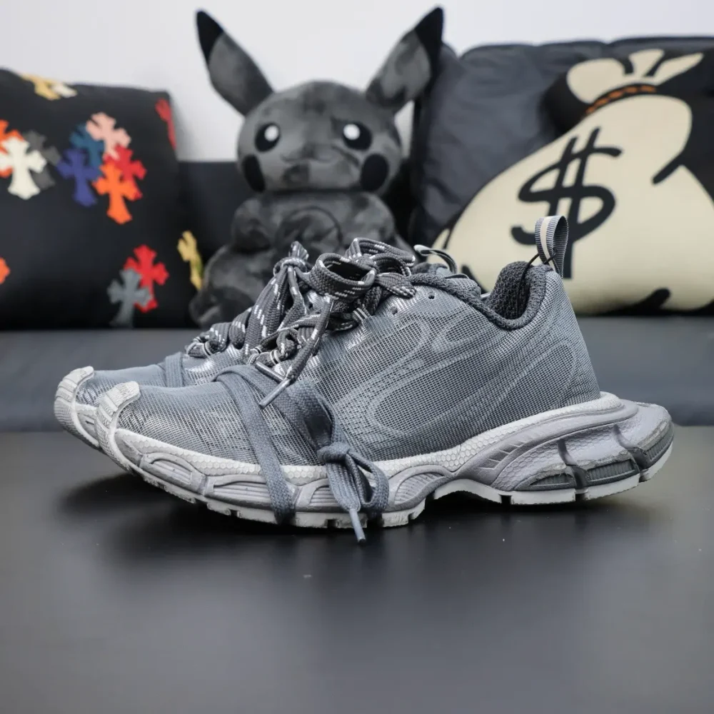Balenciaga 3XL 10. Generation Low-Top-Sneakers Grau – Bild 3