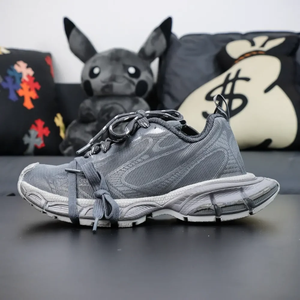 Balenciaga 3XL 10. Generation Low-Top-Sneakers Grau – Bild 4