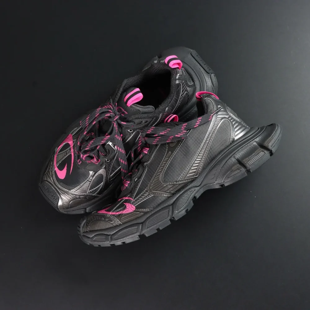Balenciaga 3XL Schwarz Grau Rosa Low-Top-Sneakers – Bild 5