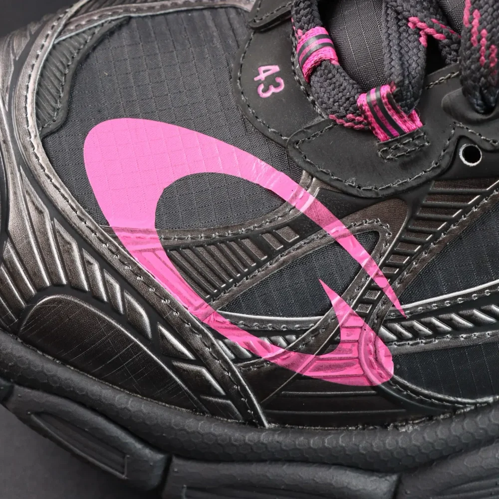 Balenciaga 3XL Schwarz Grau Rosa Low-Top-Sneakers – Bild 8