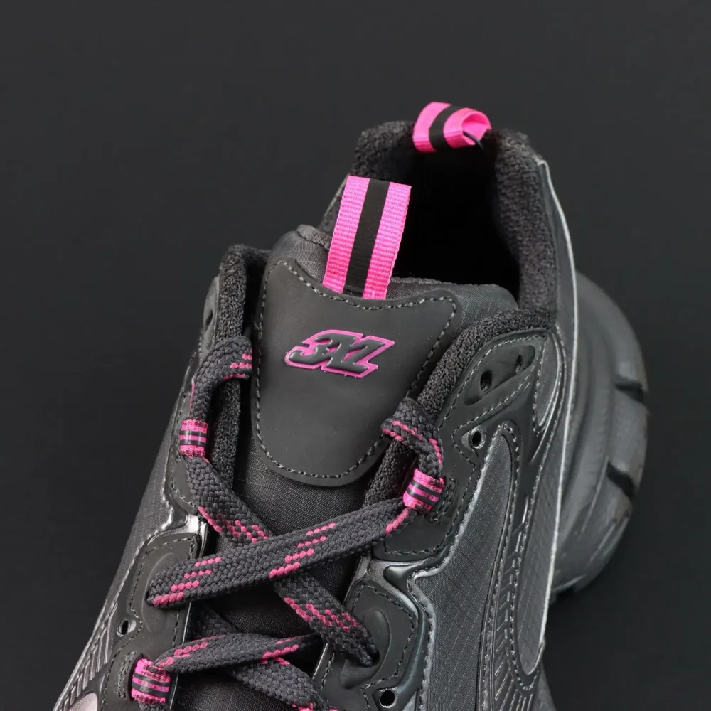 Balenciaga 3XL Schwarz Grau Rosa Low-Top-Sneakers – Bild 10
