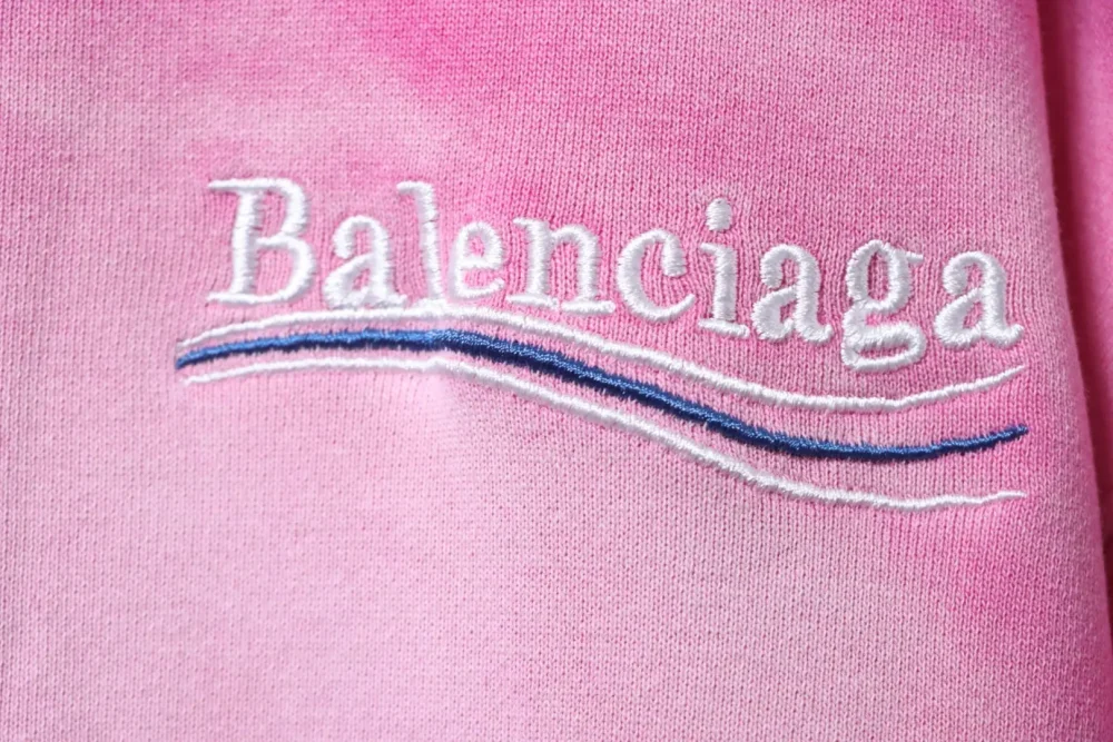 Balenciaga BLCG Strickjacke mit Kapuze und Batikmuster in schwerer Waschung und gebratener Schneeflocke mit Cola-Stickerei, langärmliges Sweatshirt – Bild 6