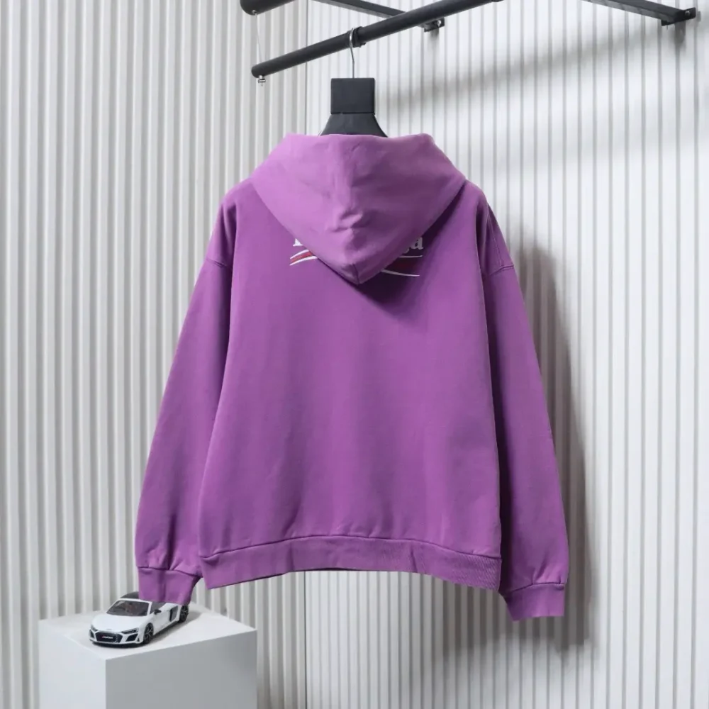 Balenciaga Klassischer Kapuzenpullover mit Cola-Print – Bild 2