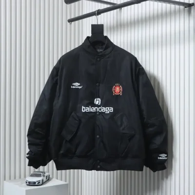 Balenciaga Manchester United bestickte Baseball-Fliegerjacke